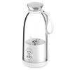 2-in-1 16.9OZ Portable Fruit Blender Electric Rechargeable Juice Cup for Shakes Smoothies Juice Personal Fruit Mixer with 6 Blades